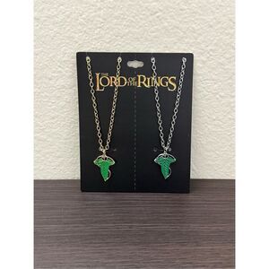 The Lord Of The Rings Lorien Leaf Best Friend Necklace Set